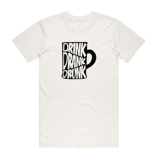 Drink Drank Drunk (Cup) - Graphic T-Shirt - Natural