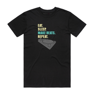 Eat Sleep Make Beats - Music T-Shirt - Black