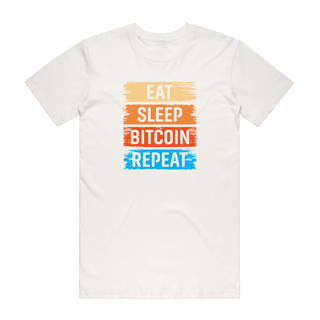 Sleep Eat Bitcoin Repeat - Crypto T-Shirt - Natural