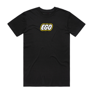 Ego - Slogan T-Shirt - Black