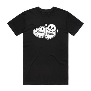Elder Emo (Heart) - Halloween T-Shirt - Black
