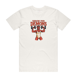 Exercise Your Demons - Halloween T-Shirt - Natural
