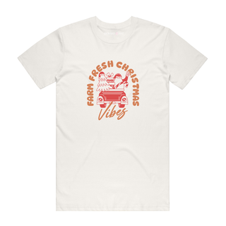 Farm Fresh Christmas - Christmas T-Shirt - Natural
