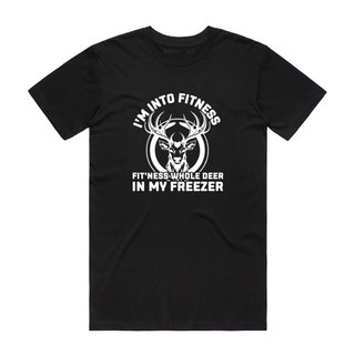Fit'ness Whole Deer - Hunting T-Shirt - Black