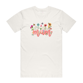 Flower Mum - Mum T-Shirt - Natural