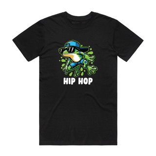 Frog Hip Hop - Music T-Shirt - Black