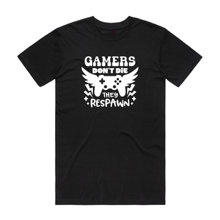 Gamers Don't Die - Gamer T-Shirt - Black