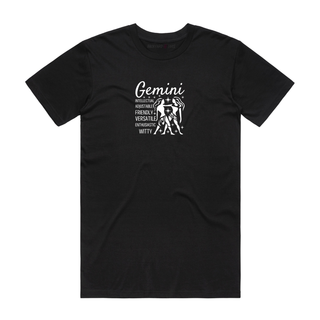 Gemini - Zodiac T-Shirt - Black