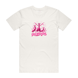 Girls Will Be Girls (Pink) - Graphic T-Shirt - Natural