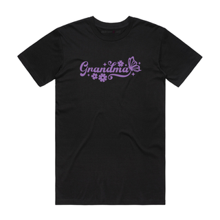 Grandma (Butterfly) - Mum T-Shirt - Black
