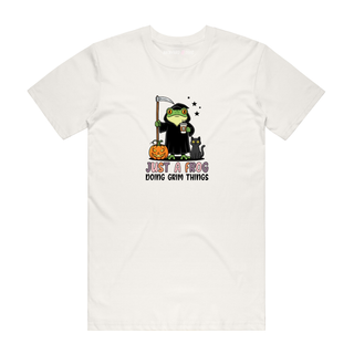 Grim Things - Frog T-Shirt - Natural