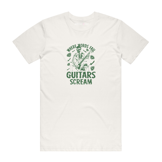 Guitars Scream - Music T-Shirt - Natural