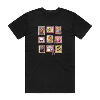 Halloween Stamps - Halloween T-Shirt - Black