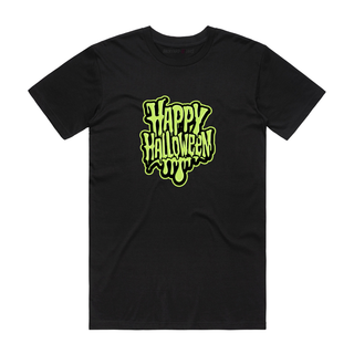 Happy Halloween (Slime) - Halloween T-Shirt - Black