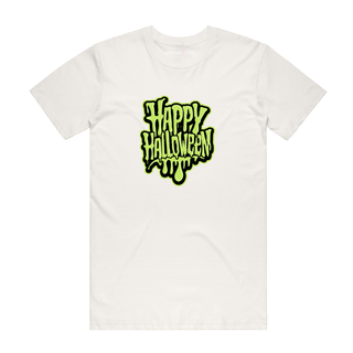 Happy Halloween (Slime) - Halloween T-Shirt - Natural