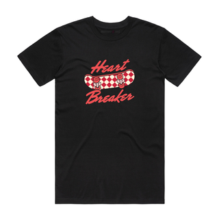 Heart Breaker (Red) - Slogan T-Shirt - Black