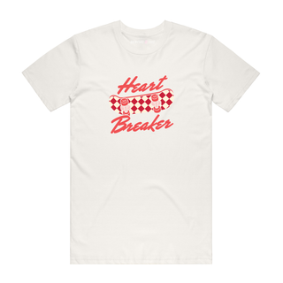 Heart Breaker (Red) - Slogan T-Shirt - Natural