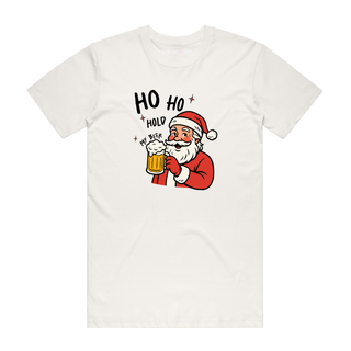 Hold My Beer - Christmas T-Shirt - Natural