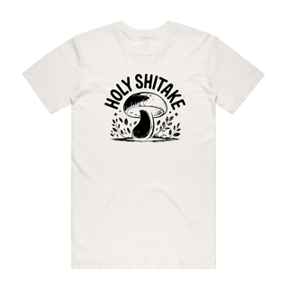Holy Shitake - Funny T-Shirt - Natural