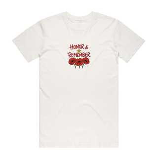 Honor And Remember - ANZAC T-Shirt - Natural