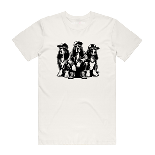 Hound Hip Dogs - Dog T-Shirt - Natural