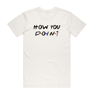 How you Doin? - Slogan T-Shirt - Natural