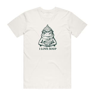 I Love Soup - Funny T-Shirt - Natural