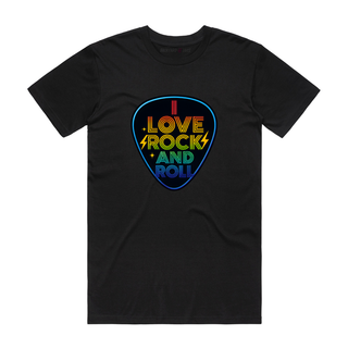 I Love Rock And Roll (Pick) - Music T-Shirt - Black