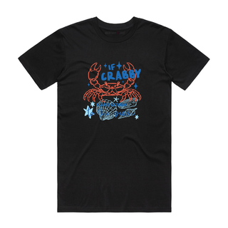 If Crabby Please Return To The Beach - Graphic T-Shirt - Black