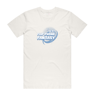 In My Flip Phone Fantasy - Slogan T-Shirt - Natural