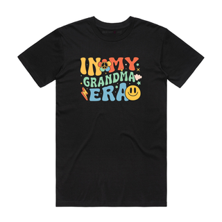 In My Grandma Era (Peace) - Mum T-Shirt - Black