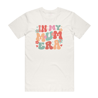 In My Mum Era (Flowers) - Mum T-Shirt - Natural