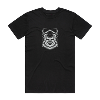 Inferno Skull - Halloween T-Shirt - Black