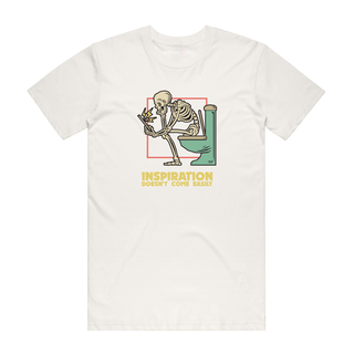 Inspiration Doesn't Come Easily -  Halloween T-Shirt - Natural
