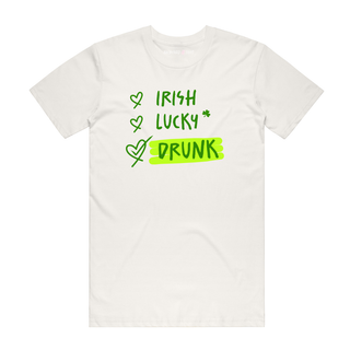 Irish Lucky Drunk - Saint Patrick's T-Shirt - Natural