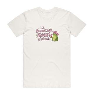 It's Something Sweet o'Clock - Funny T-Shirt - Natural