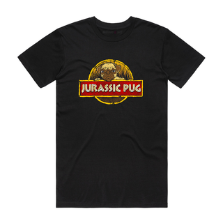 Jurassic Pug - Dog T-Shirt - Black