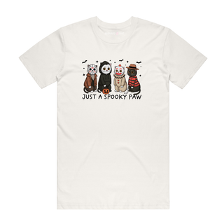 Just A Spooky Paw - Halloween T-Shirt - Natural