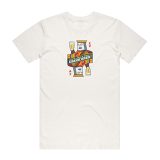 King Drink Beer - Graphic T-Shirt - Natural