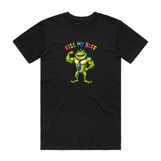 Kiss My Buff - Gym T-Shirt - Black