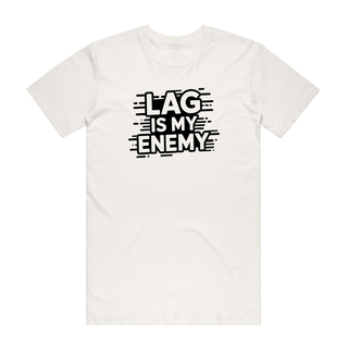 Lag Is My Enemy - Gamer T-Shirt - Natural