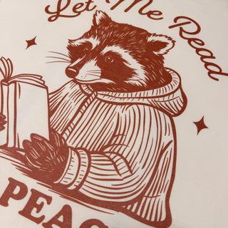 Let Me Read in Peace - Graphic T-Shirt - Natural