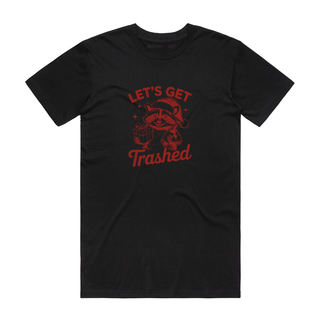 Let's Get Trashed - Christmas T-Shirt - Black