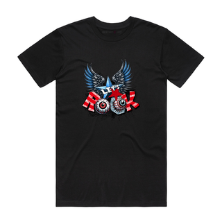 Let's Rock (eyes) - Music T-Shirt - Black