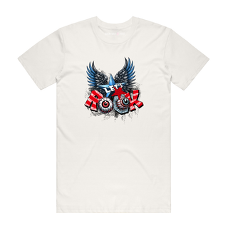 Let's Rock (eyes) - Music T-Shirt - Natural