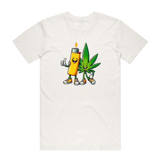 Lighter Bud - Graphic T-Shirt - Natural