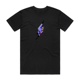 Lightning Face - Graphic T-Shirt - Black