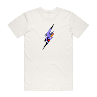 Lightning Face - Graphic T-Shirt - Natural