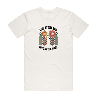 Live By The Sun, Love By The Moon - Graphic T-Shirt - Natural