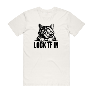 Lock TF In - Funny T-Shirt - Natural